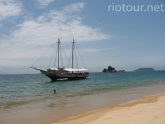 Beach and Boat in Paraty